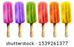 ice lollipops of different... | Shutterstock . vector #1539261377