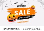 halloween sale concept banners  ... | Shutterstock .eps vector #1824483761