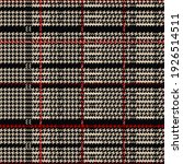 Nice textile for print in Plaid pattern, Pixel art with plaid on dark background, a pattern graphic for fashion as skirt, dress, jacket, trousers, other modern spring or autumn fashion, vector.