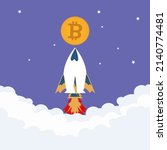 bitcoin blockchain concept... | Shutterstock .eps vector #2140774481