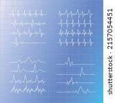 medical set of 16 pcs. pulse... | Shutterstock .eps vector #2157054451