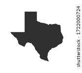Texas map icon isolated on white background. Vector illustration