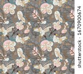 soft spring pattern with... | Shutterstock .eps vector #1670900674