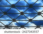 Small photo of decorative lattice, metal lattice, abstract photo, metal lattice, fb abstraction, fantasy photo, forged metal lattice