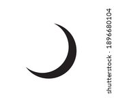 Moon Icon Vector Isolated On...