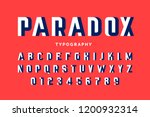 impossible shape font design ... | Shutterstock .eps vector #1200932314