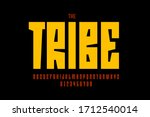 tribal style font design ... | Shutterstock .eps vector #1712540014