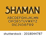 Tribal Shamanic Style Font...