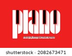 piano style font design  music... | Shutterstock .eps vector #2082673471