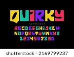 quirky playful style font... | Shutterstock .eps vector #2169799237