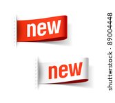 new labels. vector. | Shutterstock .eps vector #89004448