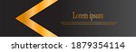 premium luxury dark gold... | Shutterstock .eps vector #1879354114