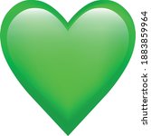 Green Heart Emoji Symbol Of Love