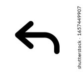 left arrow icon sign symbol | Shutterstock .eps vector #1657449907