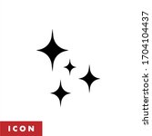 shiny icon vector symbol on... | Shutterstock .eps vector #1704104437