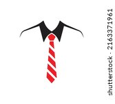 Neck Tie Flat Icon Design...