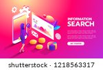 information search. web... | Shutterstock .eps vector #1218563317
