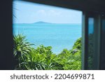 Small photo of Sights of Miyakojima, a remote island in Okinawa Prefecture Window overlooking Ogamijima from Ikema Island A superb view of Japan
