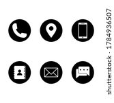 business card icon set modern... | Shutterstock .eps vector #1784936507