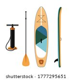 inflatable sup board isolated... | Shutterstock .eps vector #1777295651