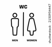 Vector Icon Man And Woman Wc...