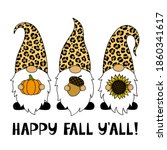 phrase happy fall you all.... | Shutterstock .eps vector #1860341617