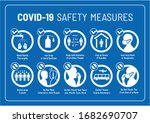 set of corona virus covid 19... | Shutterstock .eps vector #1682690707