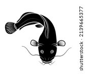 black catfish graphic vector.... | Shutterstock .eps vector #2139665377