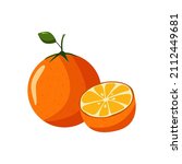 icon of fresh orange isolated... | Shutterstock .eps vector #2112449681