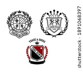 design vector emblem collection ... | Shutterstock .eps vector #1891068397