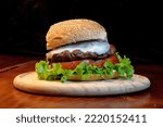 Bread With Hamburger Lettuce...