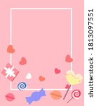 pattern and with lots of candy  ... | Shutterstock .eps vector #1813097551