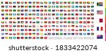 postage flag set  national... | Shutterstock .eps vector #1833422074