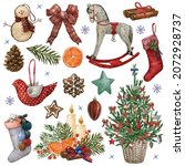Christmas Watercolor Ornaments  ...