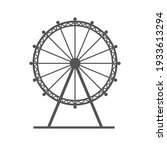 Ferris Wheel Lined Icon. London ...
