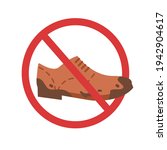 red sign or notice no dirty... | Shutterstock .eps vector #1942904617
