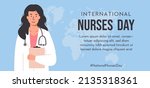 international nurses day... | Shutterstock .eps vector #2135318361