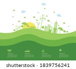 ecology green world city  go... | Shutterstock .eps vector #1839756241