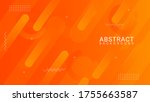 dynamic orange textured... | Shutterstock .eps vector #1755663587