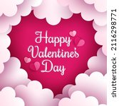 happy valentine's day banner... | Shutterstock .eps vector #2116298771