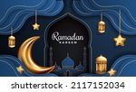 ramadan kareem background ... | Shutterstock .eps vector #2117152034