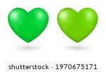 Green Heart 3d Icon Isolated On ...