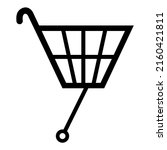 bicycle basket pictogram vector ... | Shutterstock .eps vector #2160421811
