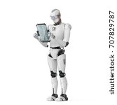 3d Rendering Humanoid Robot...