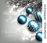 christmas invitation with... | Shutterstock .eps vector #499902214
