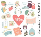 self care  well being  wellness ... | Shutterstock .eps vector #1915448491