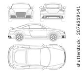 Coupe Sport Car Vector Template....