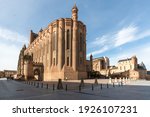 Small photo of The Sainte cecile Cathedral in Albi in France on February 10th 2021