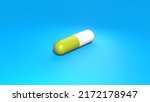 pill on blue background.... | Shutterstock . vector #2172178947