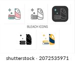 bleach icons set.household... | Shutterstock .eps vector #2072535971